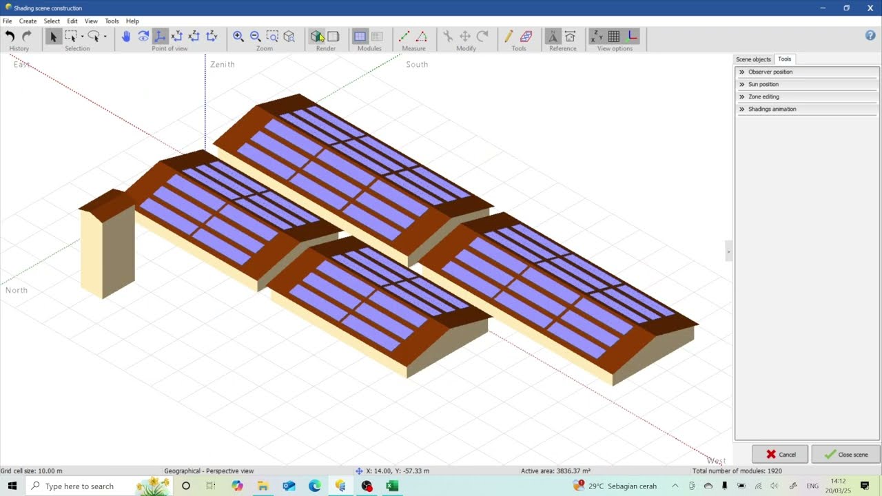 Optimalkan Penempatan Panel Surya dengan Analisis Near Shading di PVSyst (Bagian Lanjutan)