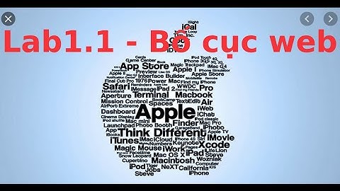 Kỹ thuật trình bày web - Lab1.1 - Tạo bố cục cho web