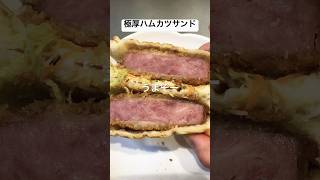 ちょー分厚いハムカツをホットサンドした ハイカロリー 