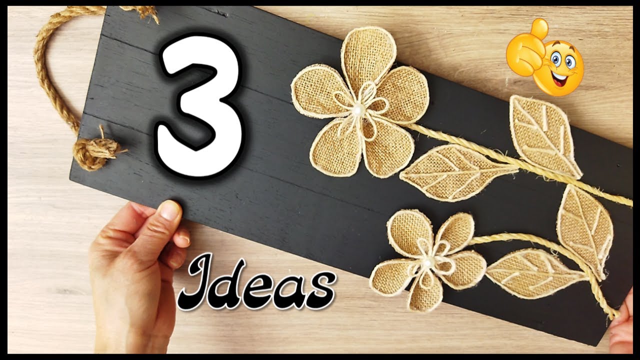 3 PRECIOSAS MANUALIDADES PARA DECORAR EL HOGAR - Manualidades con reciclaje - Crafts for the home