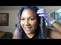 I tried toning my hair with Purple Conditioner | toning brassy hair with shimmer light conditioner