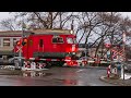 Railway. Railroad Crossing. Nakhodka. Intercity train / Ж/д переезд. Находка. Электропоезд ЭД9Т