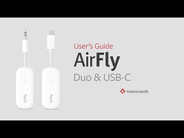 AirFly Duo Bluetooth adapter: Connect wireless headphones to your plane