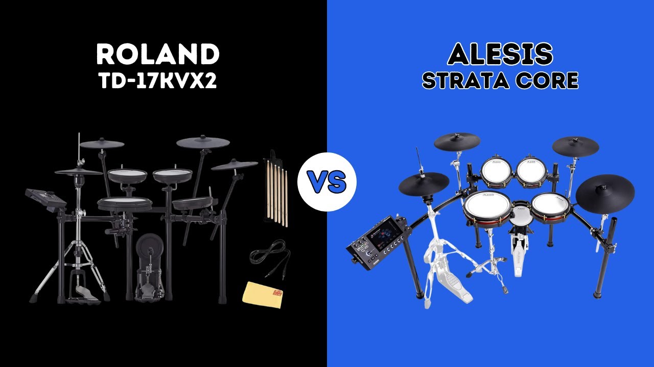 ⭐ ROLAND TD-17KVX2 VS ALESIS STRATA CORE ⭐ | COMPARISON - YouTube