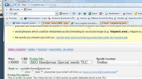 Build a buyers list using craigslist
