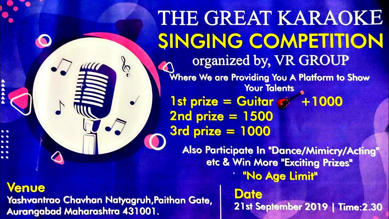 The Great Karaoke Singing Competition