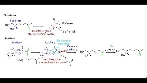 Stereochemistry: Substrate and Auxiliary Stereochemical Control