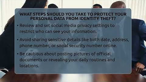 What Steps Should You Take To Protect Your Personal Data From Identity Theft? - Everyday-Networking