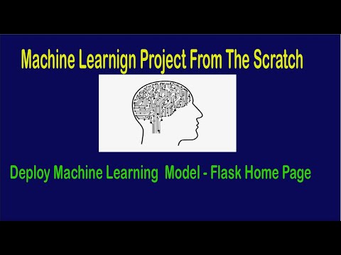 Machine Learning From Scratch - Deploy machine learning model | Flask ...