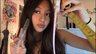 ASMR MEASURING AND SAMPLING YOU (measuring your face, taking your vitals, etc.) *SO FAST*