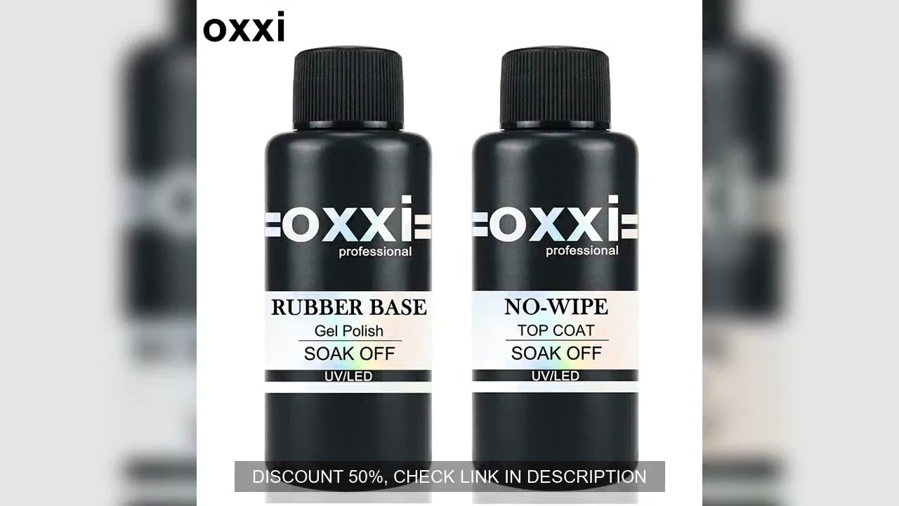 OXXI 50ml Large Capacity Rubber Base Gel Semi-permanent No Wipe Top for Gel Polish Manicure Thick uv