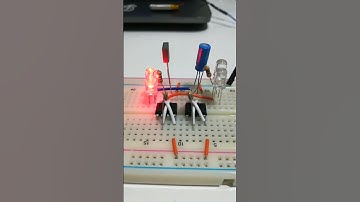 Police lights with NE555 timer ic #shorts