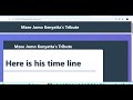#tribute designed through css and html