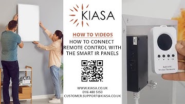 Connecting and using the supplied remote control with the Smart IR Panels | Step-by-Step Setup Guide