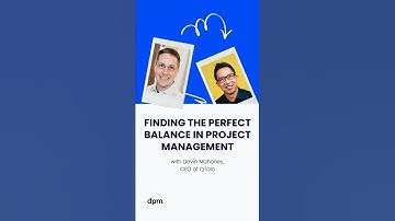 Finding the perfect balance in Project Management #shorts #projects #podcast