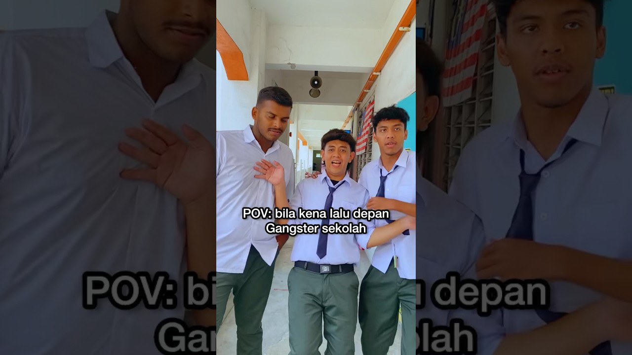 BILA LALU DEPAN GANGSTER SEKOLAH 😂 