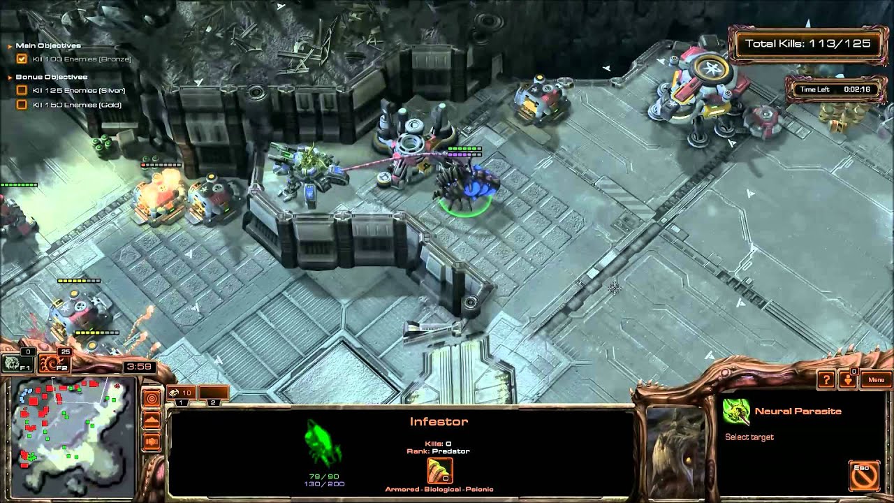 Gold on Infestation Starcraft 2 [2X Speed]