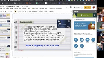 Peardeck with Math Google Slide Synch Presentation