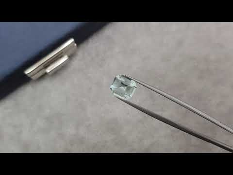 Octagon cut aquamarine 3.49 carats, Madagascar Video  № 1