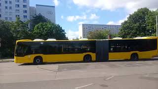 bus 156 berlin S Storkowerstrasse bis Piesporterstrasse komplette linie