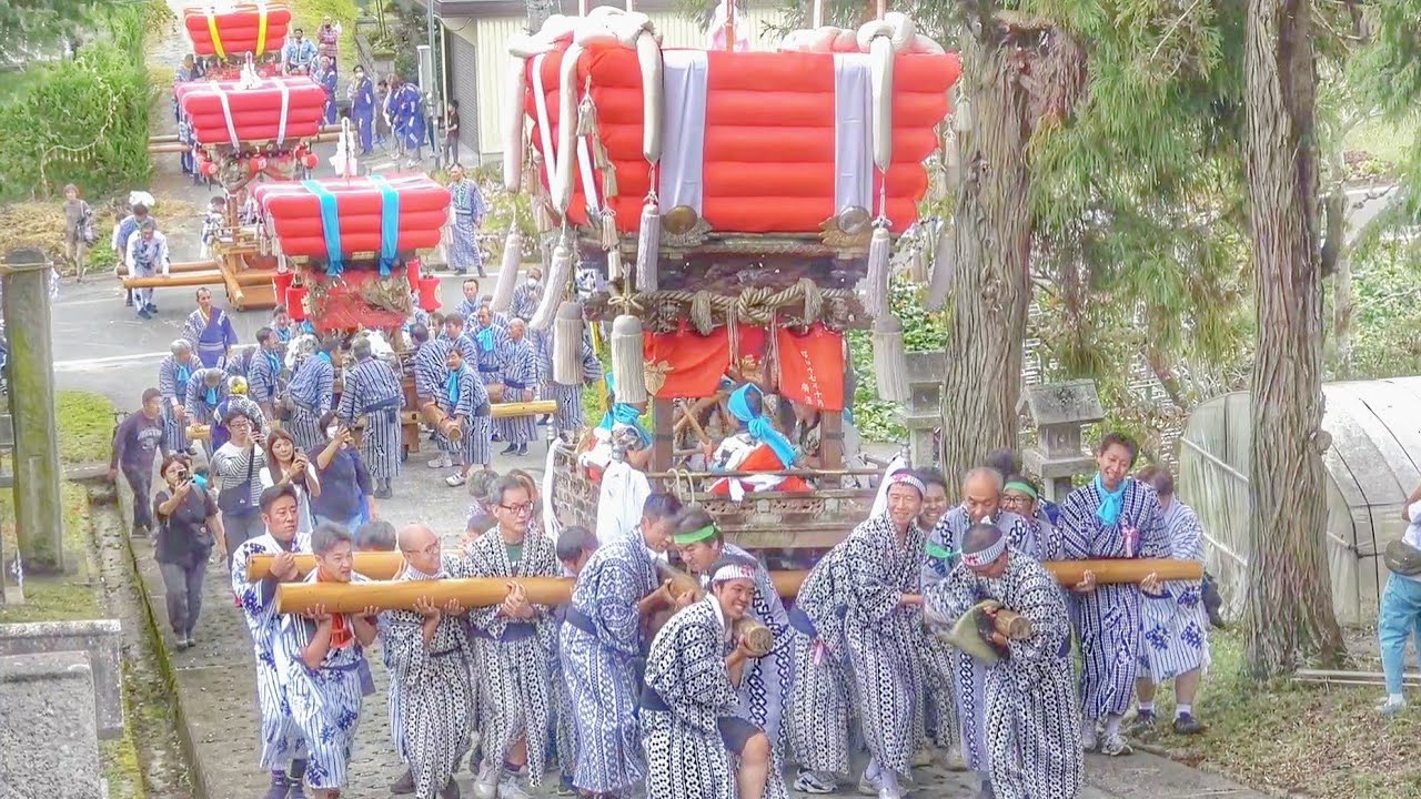 2023年 三田市 中内神 感神社 だんじり(太鼓台) 宮入り - YouTube