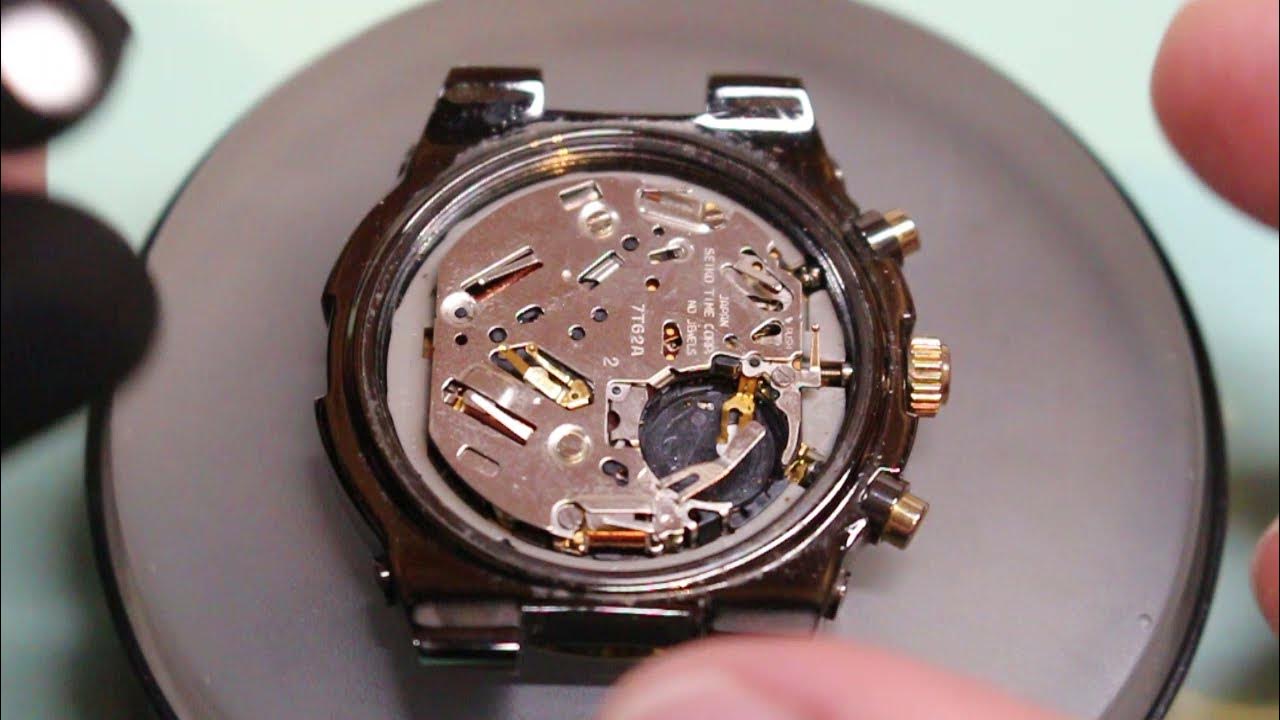 Crown and Stem Release Seiko 7T62A - YouTube