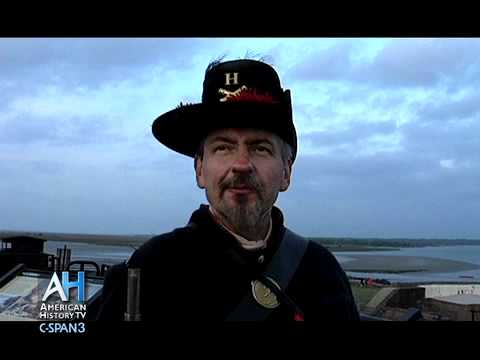 On Raising Flag at Fort Sumter - Civil War Re-enac...