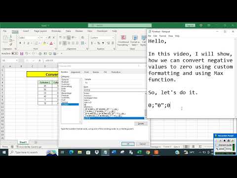 Convert negative values