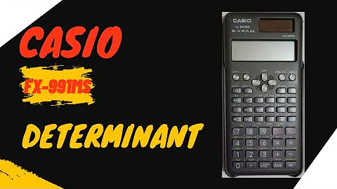 how to find determinant in calculator? | Casio fx-991MS | #casio #ms #calci #calculator