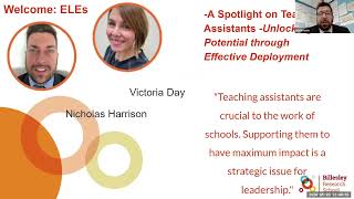 A Spotlight on Teaching Assistants - Unlocking Potential Through Effective Deployment