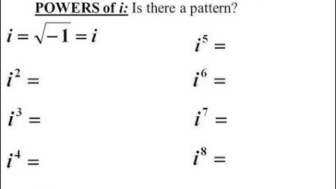 Complex Number (part-5)(Power of i)(জটিল সংখ্যা) (HSC)