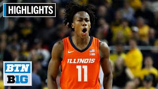 Highlights: Dosunmu Scores 27 in Win | Illinois at Michigan | Jan. 25, 2020