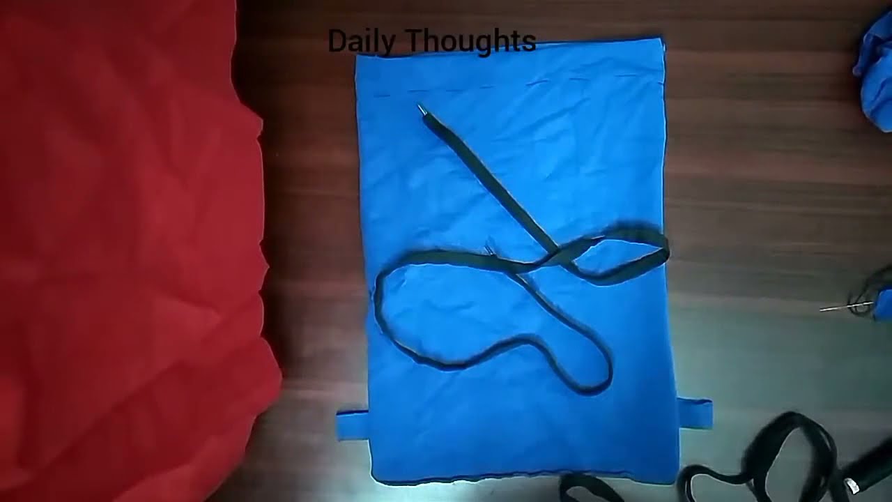 DIY Backpack | Easy making Drawstring Gym bag with old T- Shirt at home