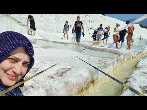 PAMUKKALE TRAVERTENLERİ GİRİŞİ, OTOPARK, ÜCRET, MÜZEKART GEÇERLİ / EMİNE YABACIOĞLU