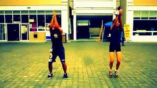 Slow Motion cheers Trying toe touch XD