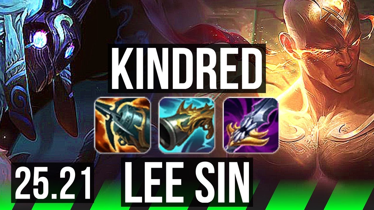 KINDRED vs LEE SIN (JGL) | 17/2/7, 67% winrate, Legendary | KR Master | 25.21