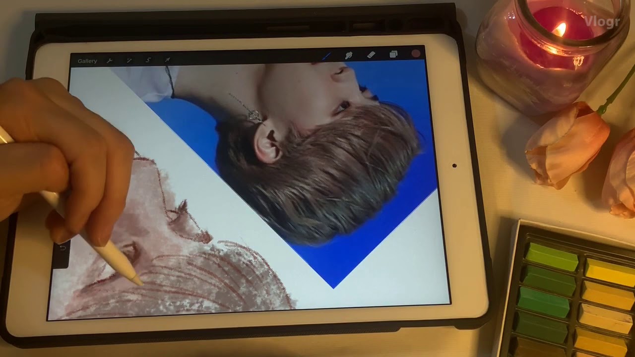 Ipad color drawing + draw with me 
