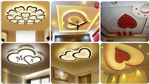 Latest Heart Pop Design For Bedroom  / Love And Light Ceiling Design #sukdebsarkar