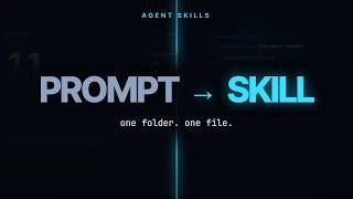 Stop Pasting the Same Prompt — Agent Skills, Explained