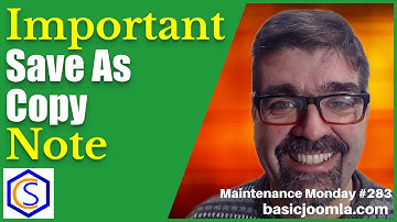 Important Note When Using Save as Copy to Make a New Joomla Article - 🛠 MM #283