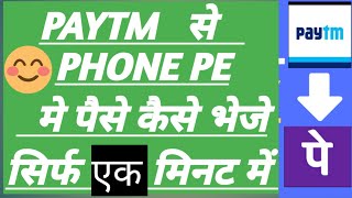 paytm se phone pe me paise kaise transfer kare 2021| how to money transfer paytm to phonepe #phonepe