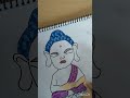 Part-2 Buddha with colour drawing #part2 #buddha #buddhawithcolor #shorts #ytshort ....