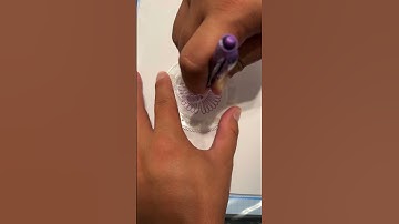 Creative spiral drawing technique: Discover the magic of geometric patterns!    Follow me and like😊