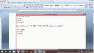 document.write Profile