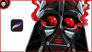 Drawing Darth Vader | Procreate ART