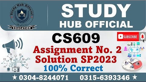 CS609 Assignment 2 Solution Spring 2023, CS609 Assignment 2 solution 2023, CS609 assig 2 solution