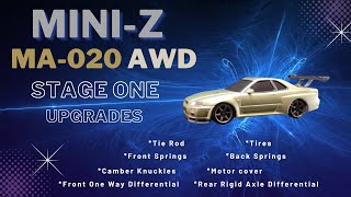 MINI-Z MA-020 AWD Upgrades **Stage 1** Install and Test Drive