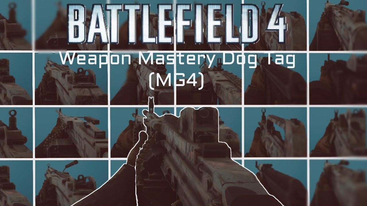 Battlefield 4 - Weapon Mastery Dog Tag - MG4