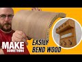 How to Quickly Kerf Bend Plywood and Solid Wood | Woodworking Coat Rack Project