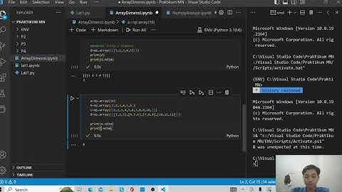 Belajar Numpy (Python) | Dimensi Array #2